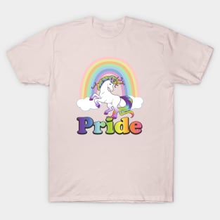 Pride Unicorn Spirit Animal LGBTQ Ally Rainbow T-Shirt